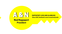 logo | Rappaport Lock & Alarms depecticts a locksmith near me